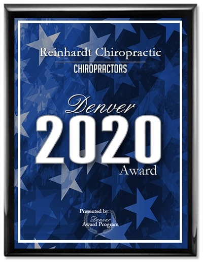Award for one of the best chiropractors in Denver 2020